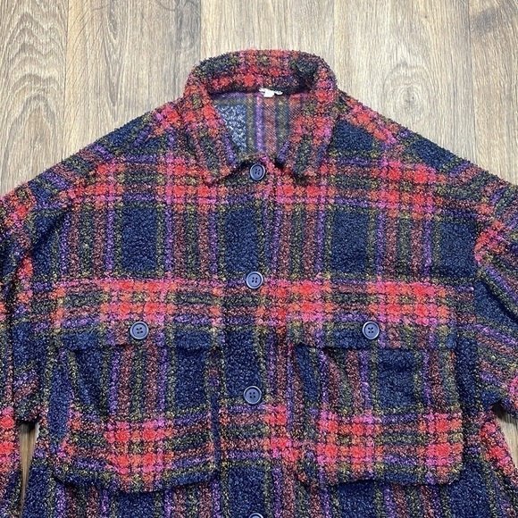 En Crème Flannel Button Down Jacket - Picture 2 of 4